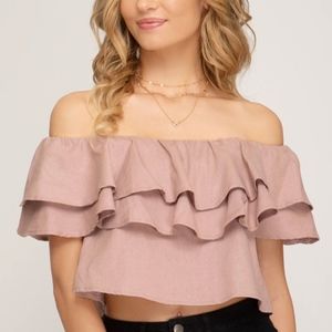 Rose Flounce Top